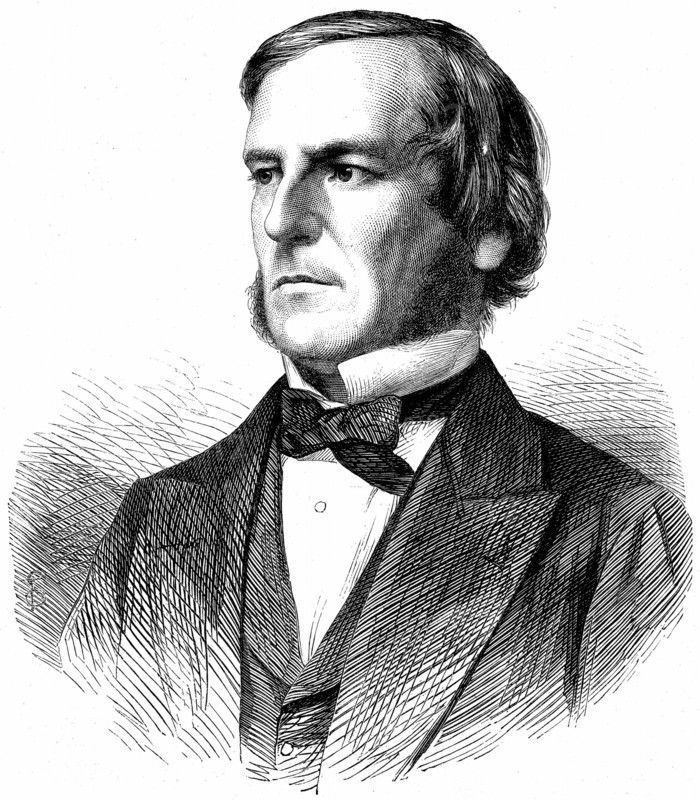 Engraving showing George Boole