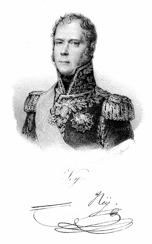 Engraving showing Michel Ney