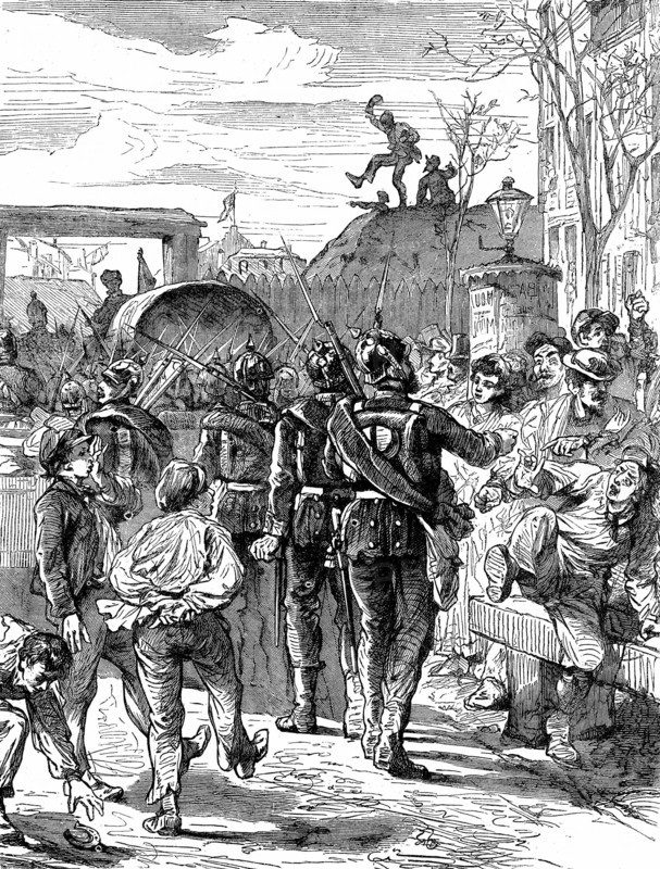 Franco-Prussian War 1870-1871 ,Germans leaving Paris
