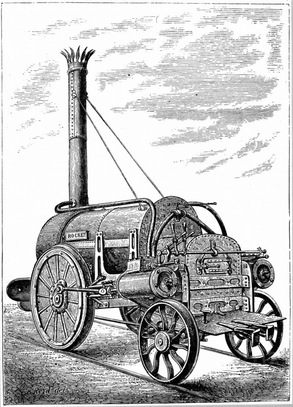 George Stephenson's locomotive 'Rocket'