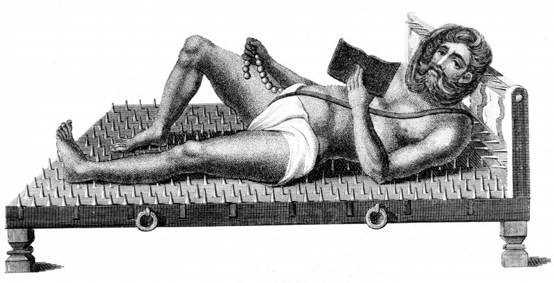 Pararum Soatuntre Perkasanund, who displayed his devotional discipline by reclining on a bed of iron spikes