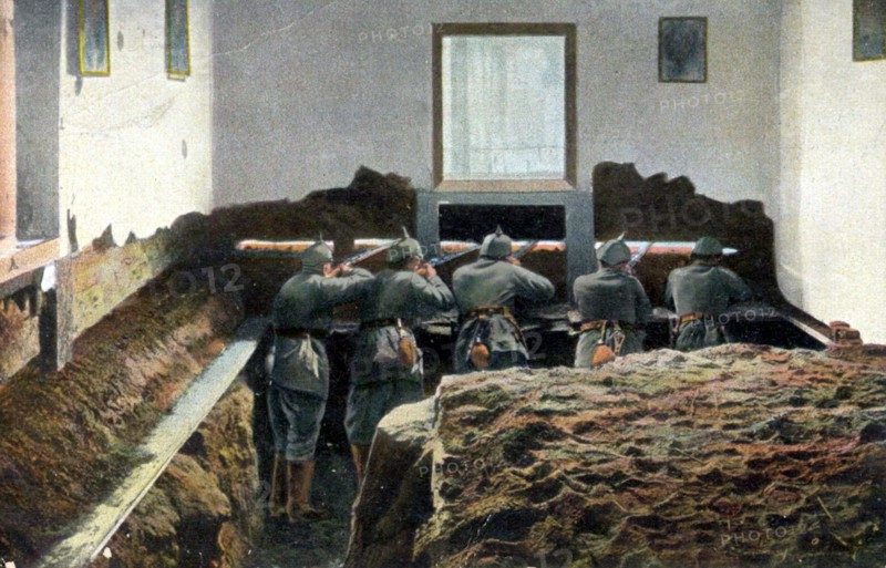 Soldats allemands pendant la première guerre