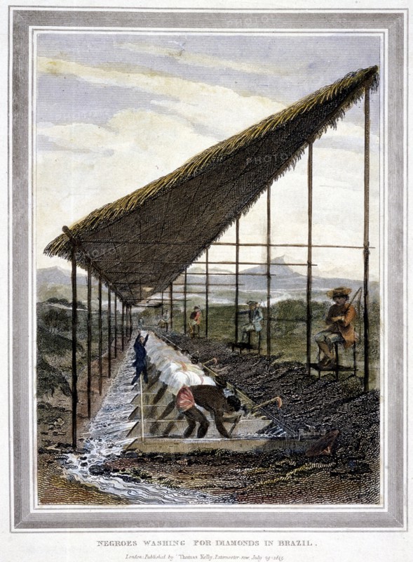 Negro slaves washing for diamonds