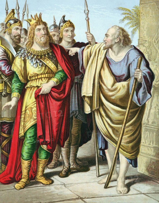 Elie rebuking Ahab