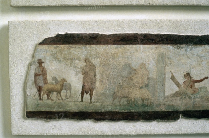 Roman farmers with sheep