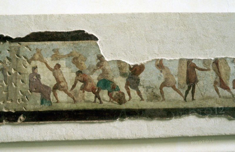 Slaves Building a Wall