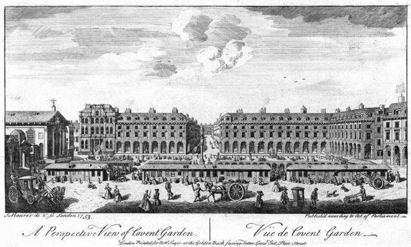 Covent Garden, London, in 1753