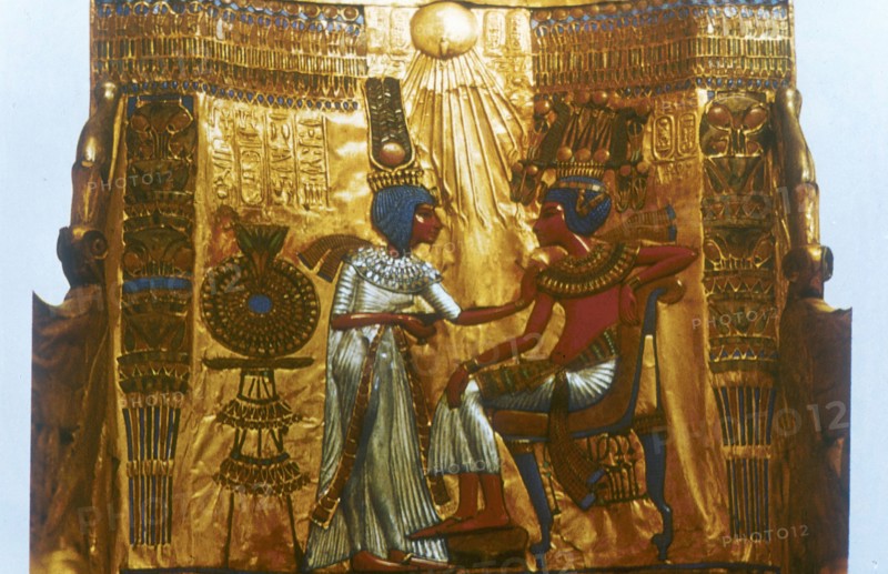 Golden Throne with Aten Disk