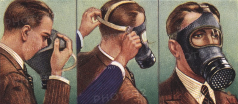Air Raid Precautions: Set of 50 cards issued by WD & H0 Wills, Britain 1938