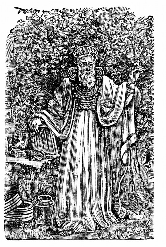 Ancient British Arch-Druid wearing the Breastplate of Judgement