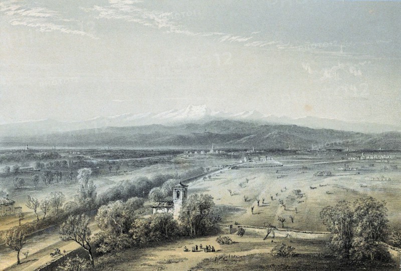General view of ground on which the Battle of Magenta was fought 4 June 1859