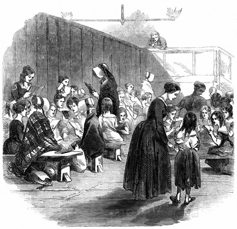Teaching girls to read in The Ragged School Union
