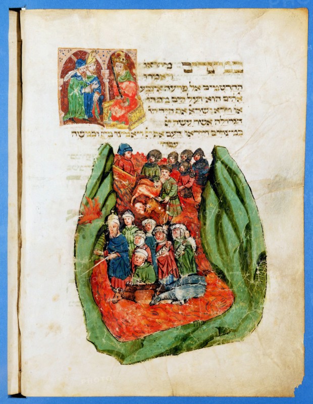 Moses leading the Children of Israel through the Red Sea