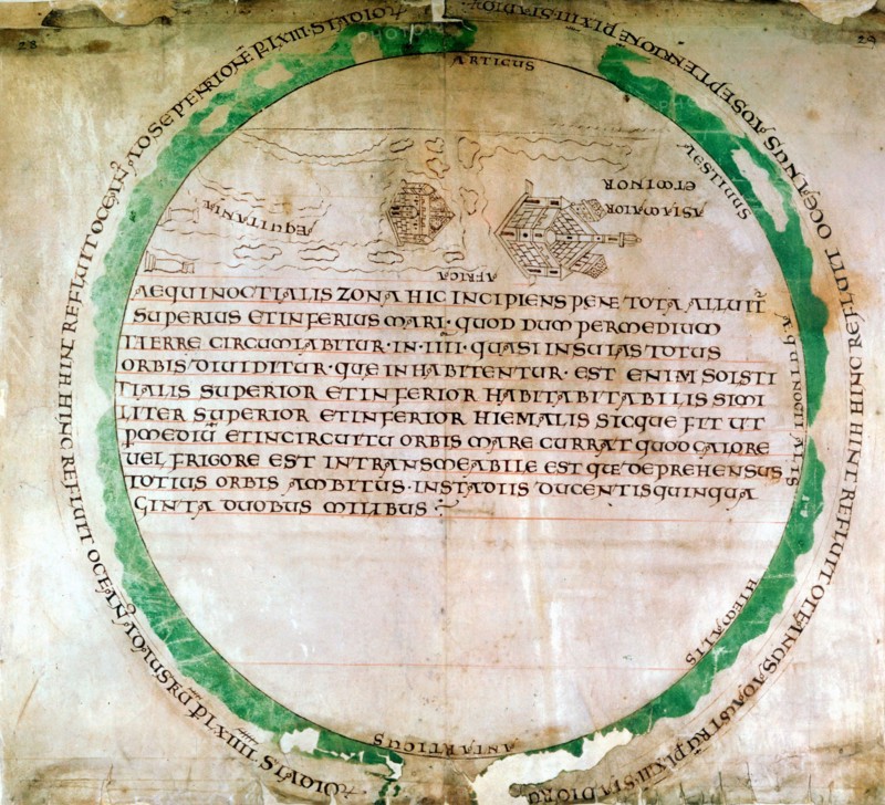Anglo-Saxon map of 900s