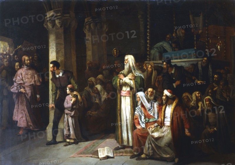 Service in the Synagogue during the reading from the Torah