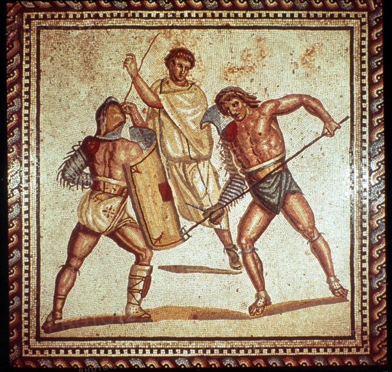 Gladiators in the arena