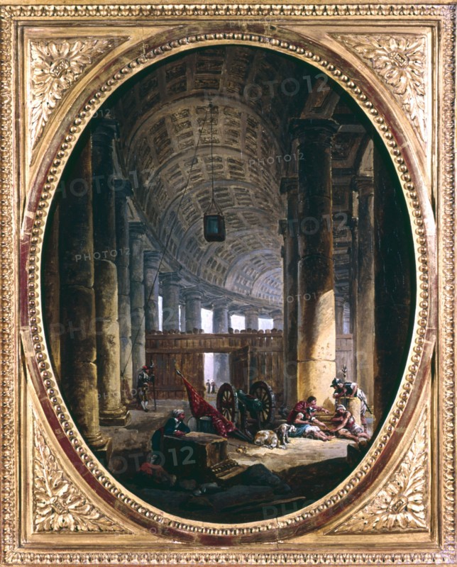 Interior of the colonnade of St Peter's
