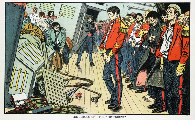 Loss of the 'Birkenhead' iron paddle-steamer troopship