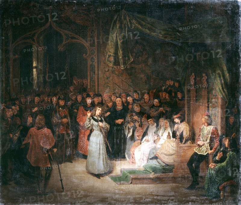 Joan of Arc before King Charles VII at Chinon