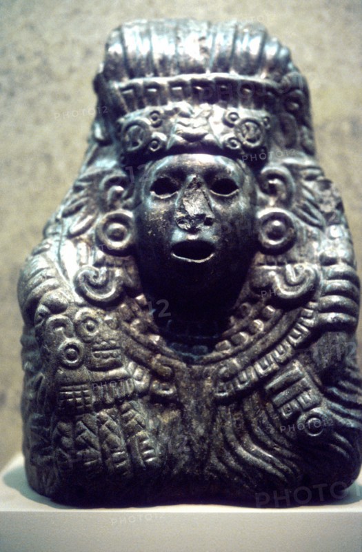 Jade statue of Quetzocoatl, the Feathered Snake, god of fertility and creator of mankind
