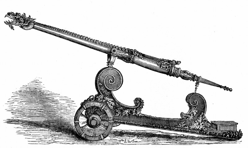 Double-barrelled dragonneau cast in 1503