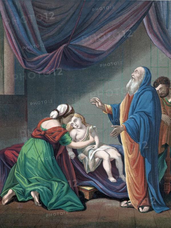 Elijah, Old Testament prophet, raising the widow's son from apparent death