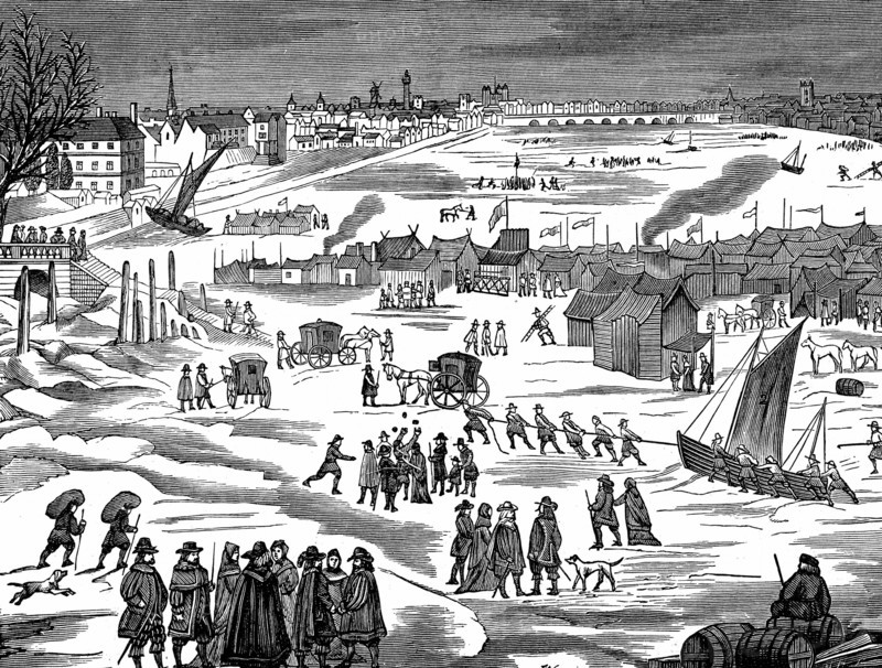 Frost Fair on the Thames at London 1683