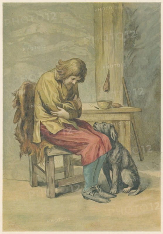 Daniel Defoe "The Life and Strange Surprising Adventures of Robinson Crusoe", London 1892, illustrated by John Dawson Watson