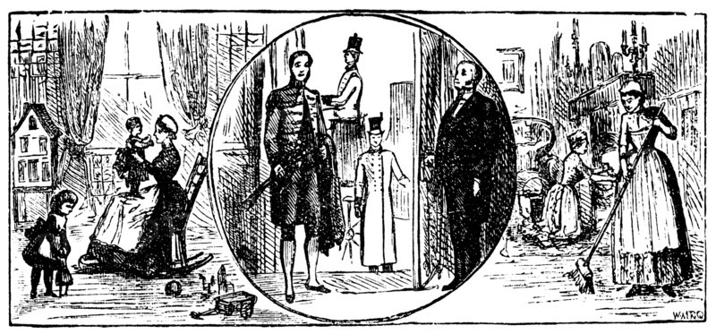 Nursemaid, Footman, Coachman, Butler and Parlour maids