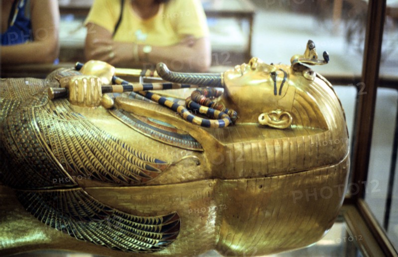 Golden sarcophagus of Tutankamen