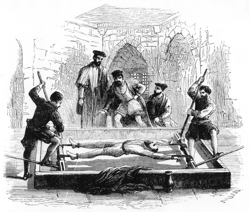 16th Century torture on a rack