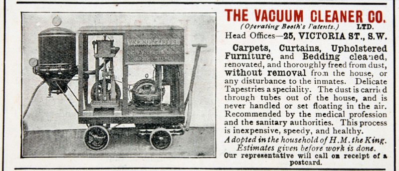 Advertisement for The Vacuum Cleaner Company