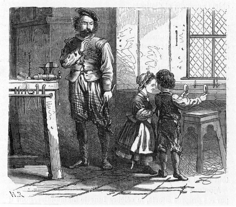 Discovery of the principle of the telescope by children