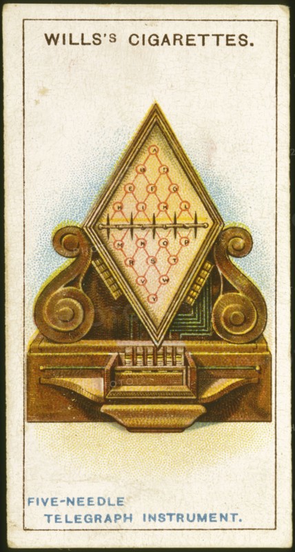Cook & Wheatstone's 5-needle telegraph, patented 1837, first installed 1837