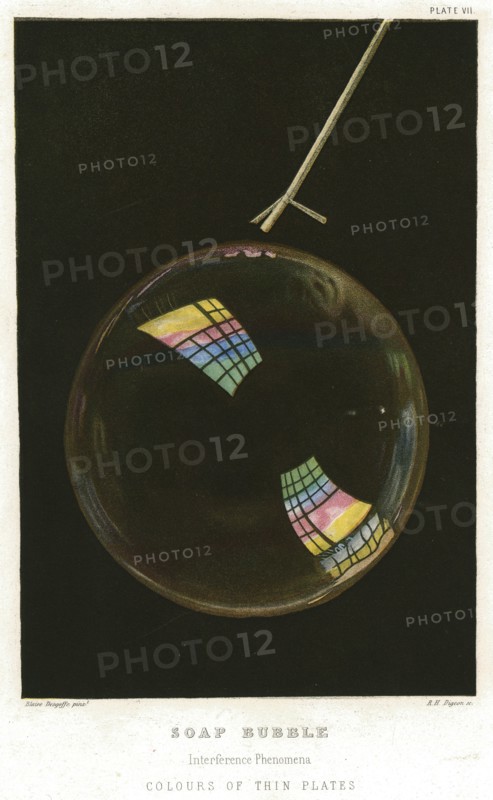 Thin films illustrated by a soap bubble