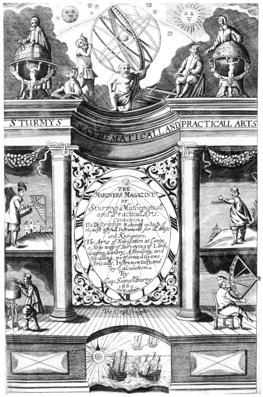 Title page of Samuel Sturmy "Mariners Magazine"