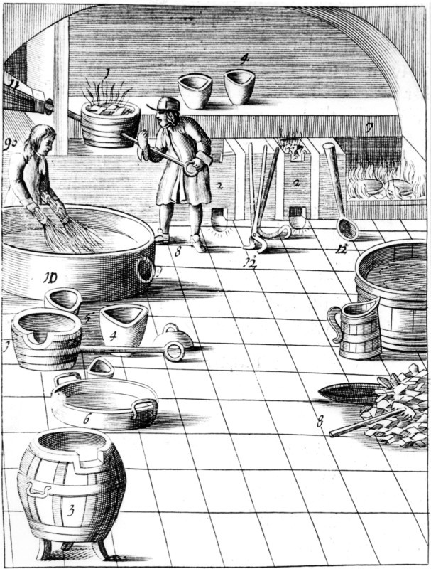 Preparation of copper and silver to be alloyed for production of coins