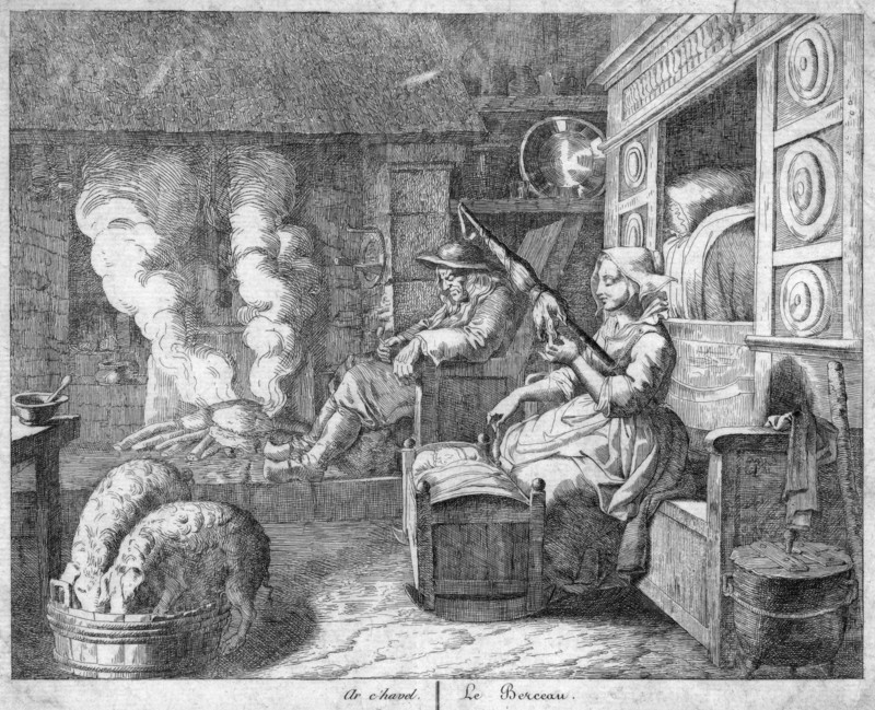 Peasant cottage interior
