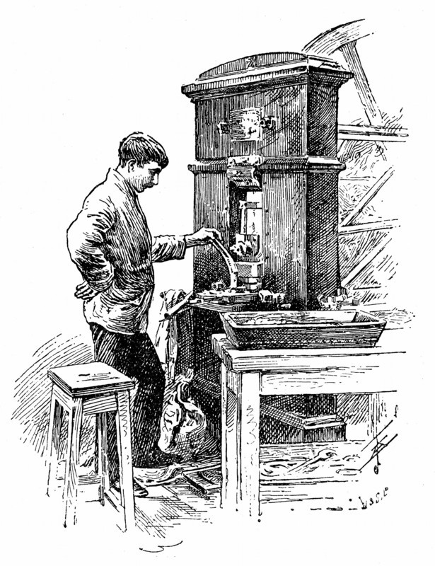 Coining Press at the Royal Mint, London