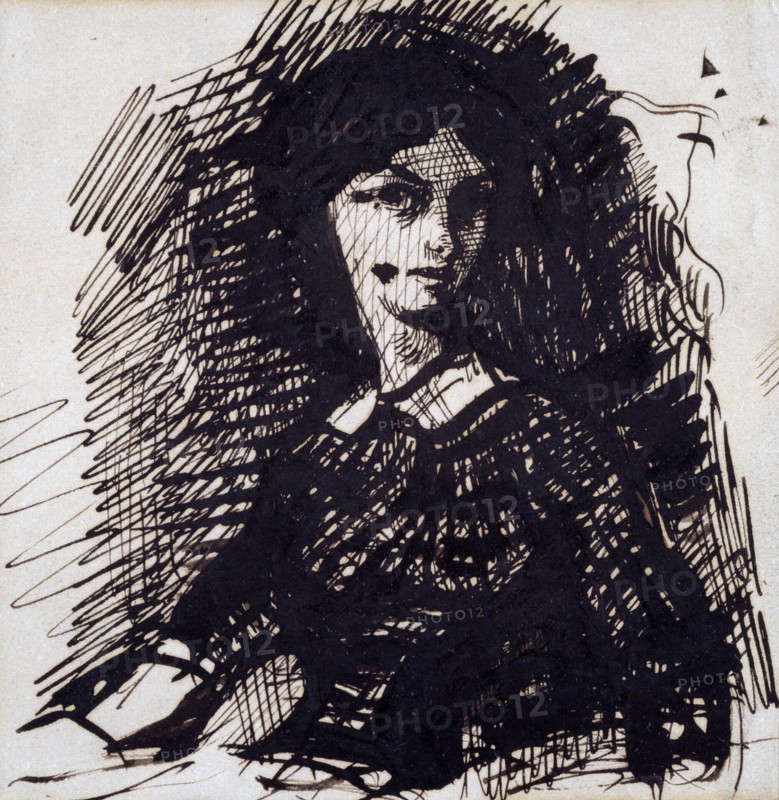 Portrait of Jeanne Duval by Charles Baudelaire