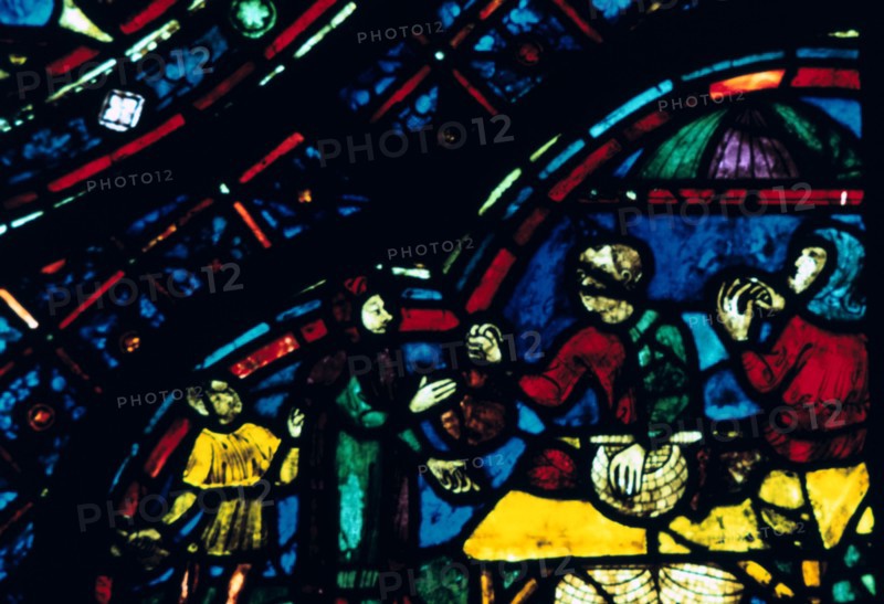 Stain glass window from the cathedral of Chartres