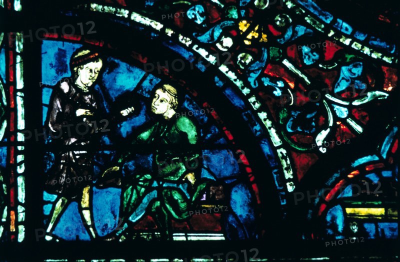 Stain glass window from the cathedral of Chartres