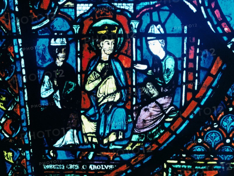 Stain glass window from the cathedral of Chartres, XIII century
