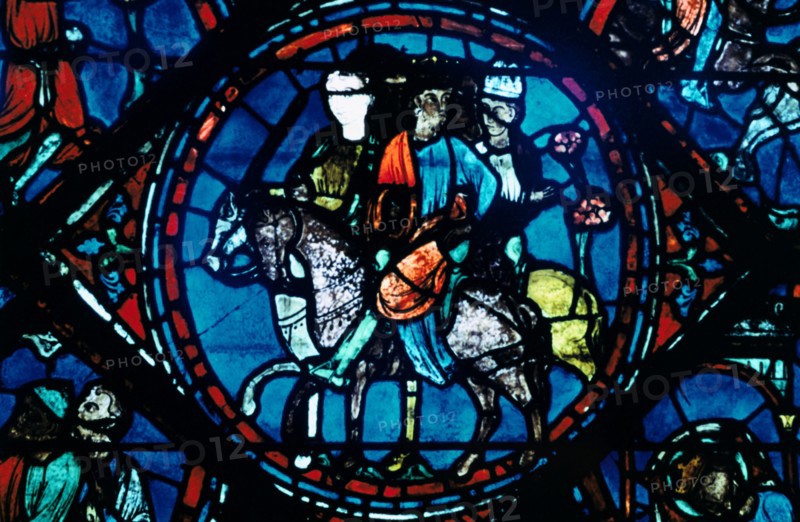 Stain glass window from the cathedral of Chartres, XIII century