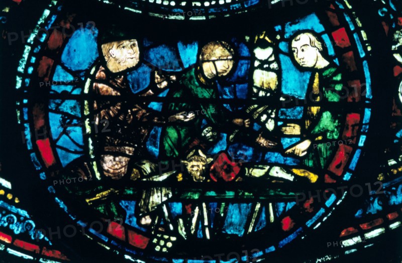 Stain glass window from the cathedral of Chartres
