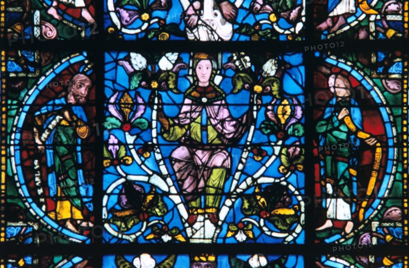 Stain glass window from the cathedral of Chartres