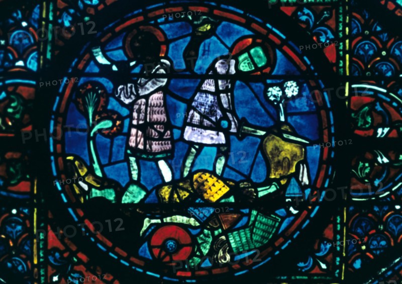 Stain glass window from the cathedral of Chartres