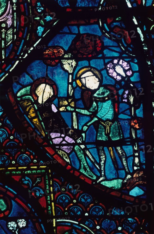 Stain glass window from the cathedral of Chartres