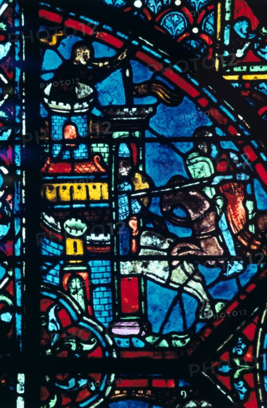 Stain glass window from the cathedral of Chartres