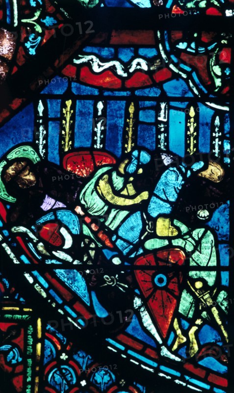 Stain glass window from the cathedral of Chartres